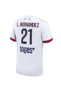 Paris Saint-Germain Lucas Hernandez #21 Fotballdrakt Borte Klær 2025-26 Korte ermer